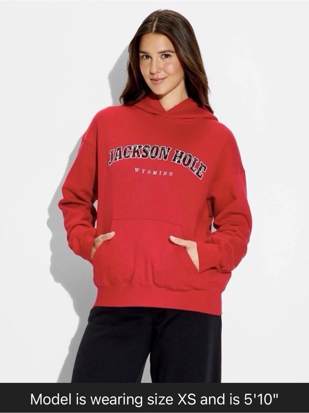 Wyoming Jackson Hole Red Hoodie - Women's Casual Pullover